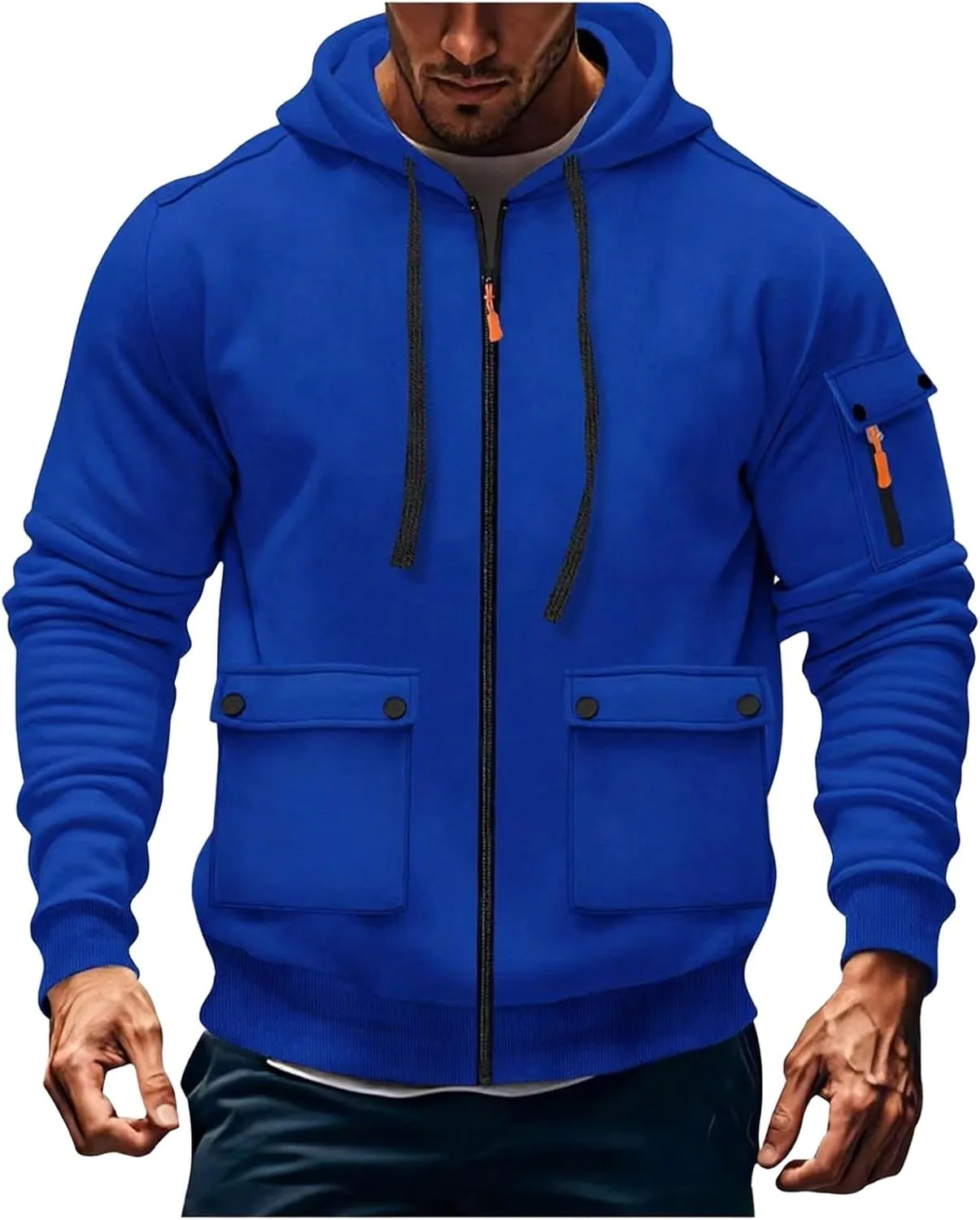 

Мужской худи с капюшоном и карманами