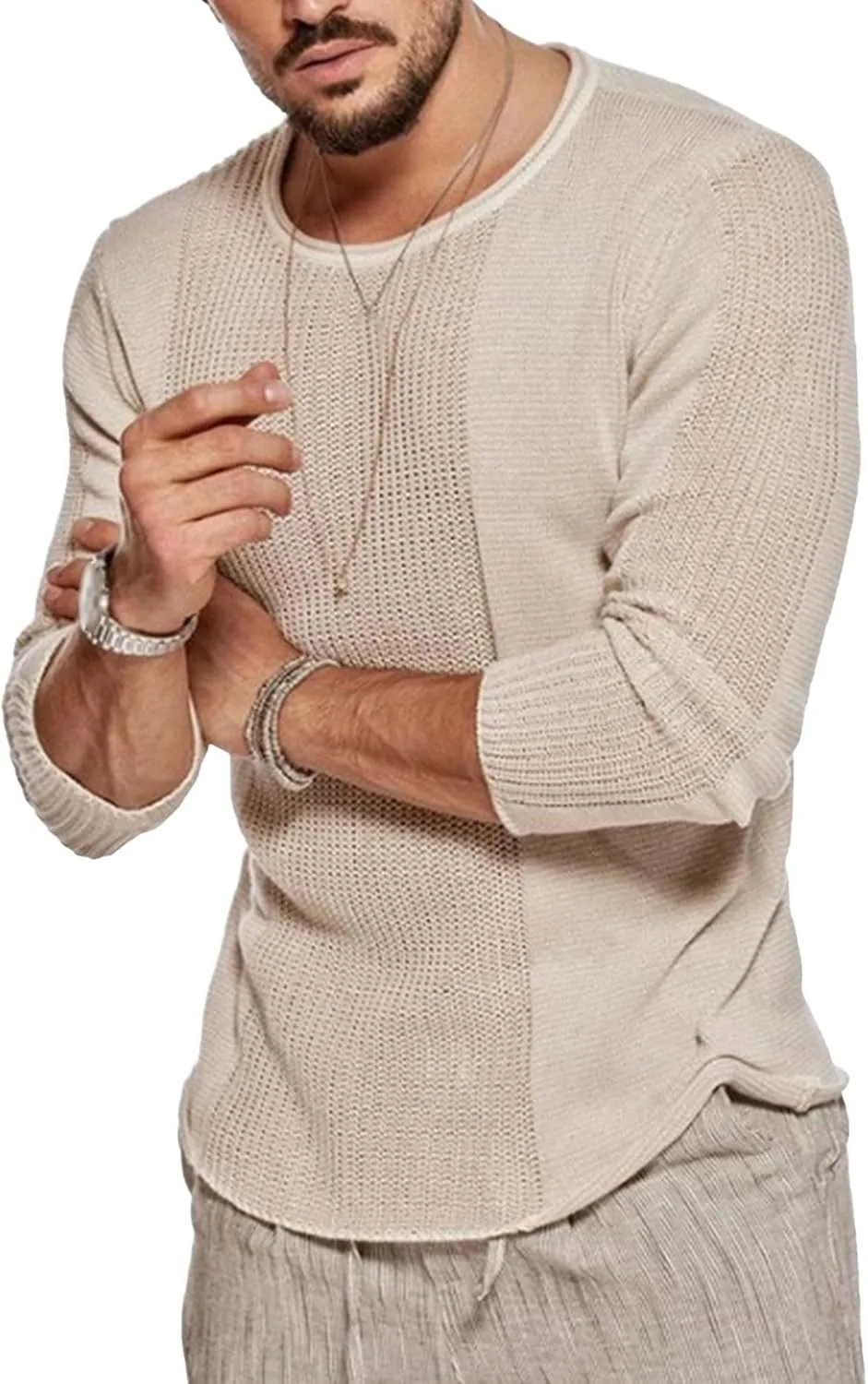 

Мужской свитер-пуловер Soft Touch легкий и уютный Maiyifu-GJ