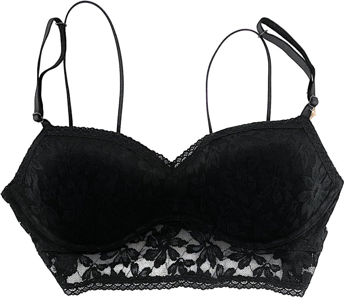 

Розовый кружевной бюстгальтер-бралетт с легкой подкладкой от Victoria's Secret, Black