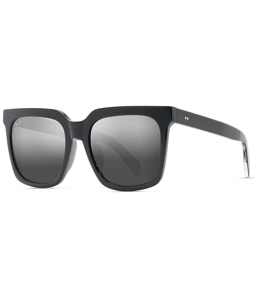 

Квадратные солнцезащитные очки унисекс Maui Jim Rooftops PolarizedPlus2 54 мм, черный