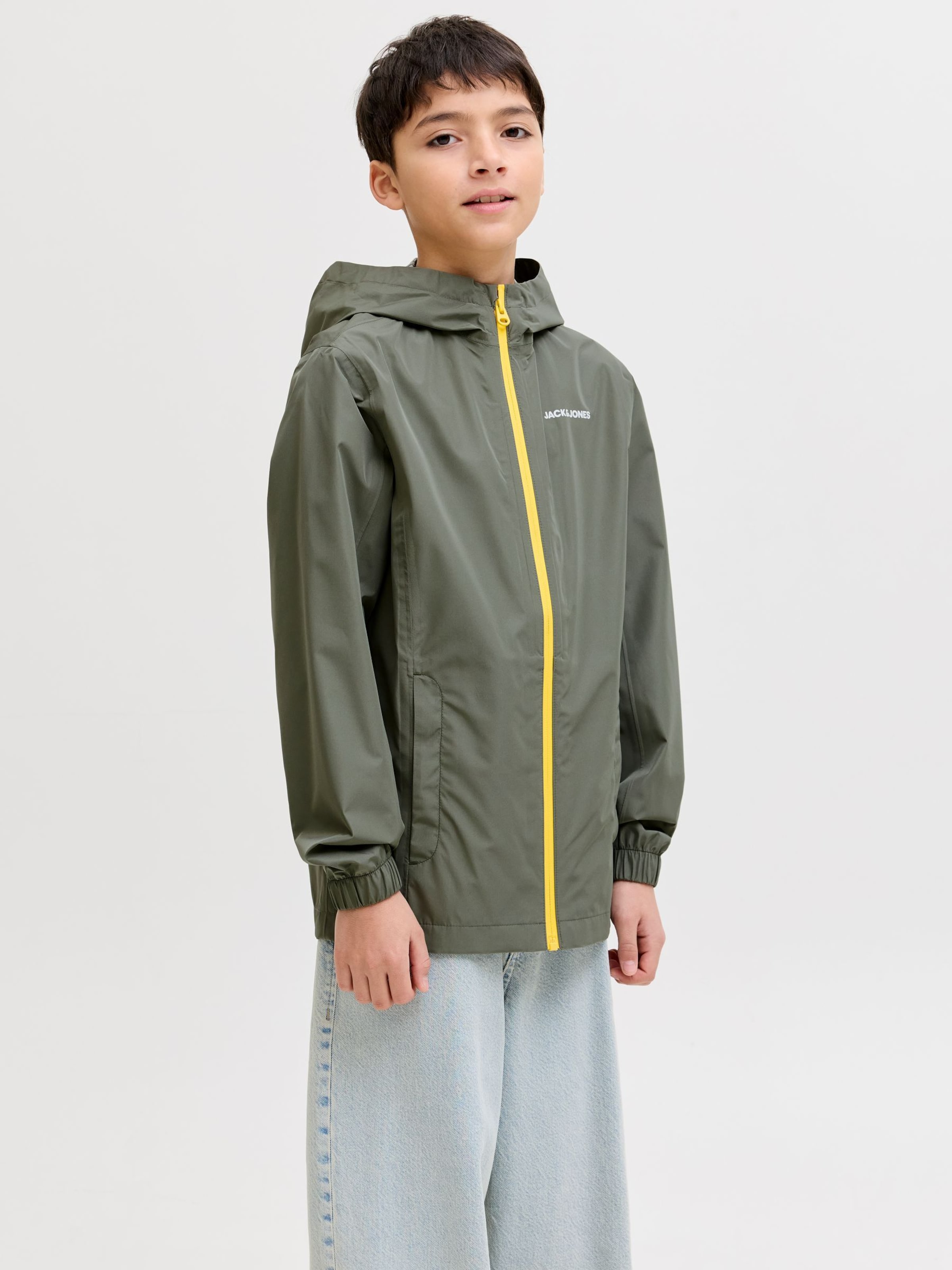 Jack & Jones Junior Куртка для межсезонья в зеленом цвете — фото 3