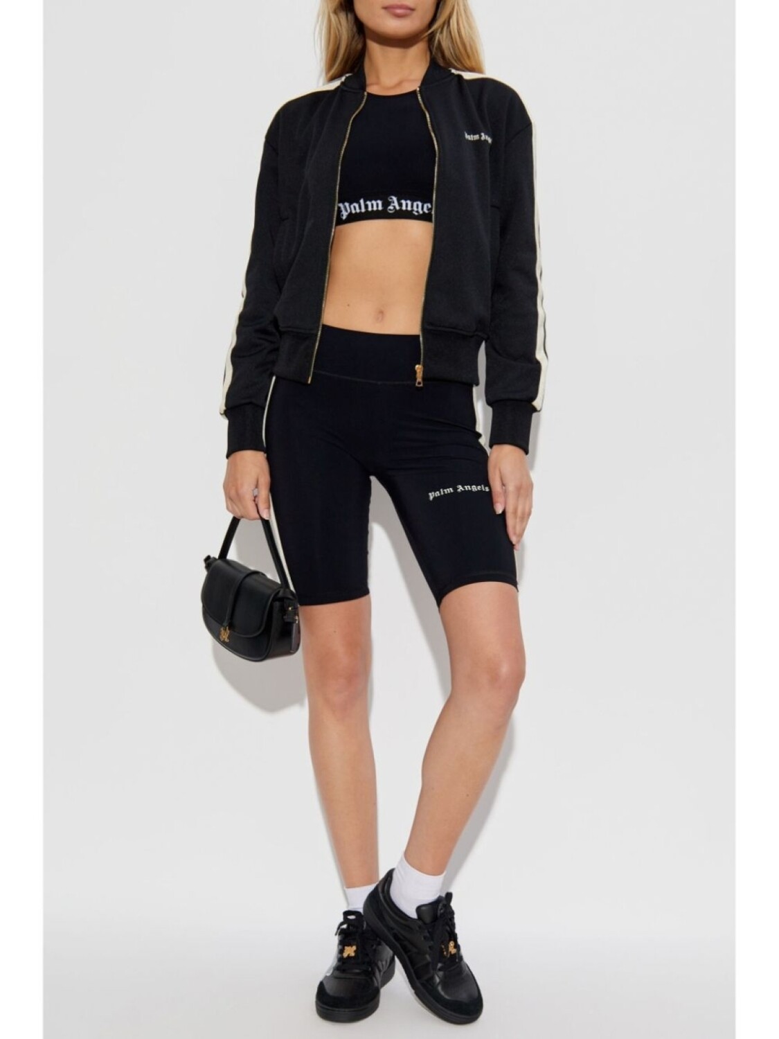 

Palm Angels велосипедные шорты с логотипом, черный