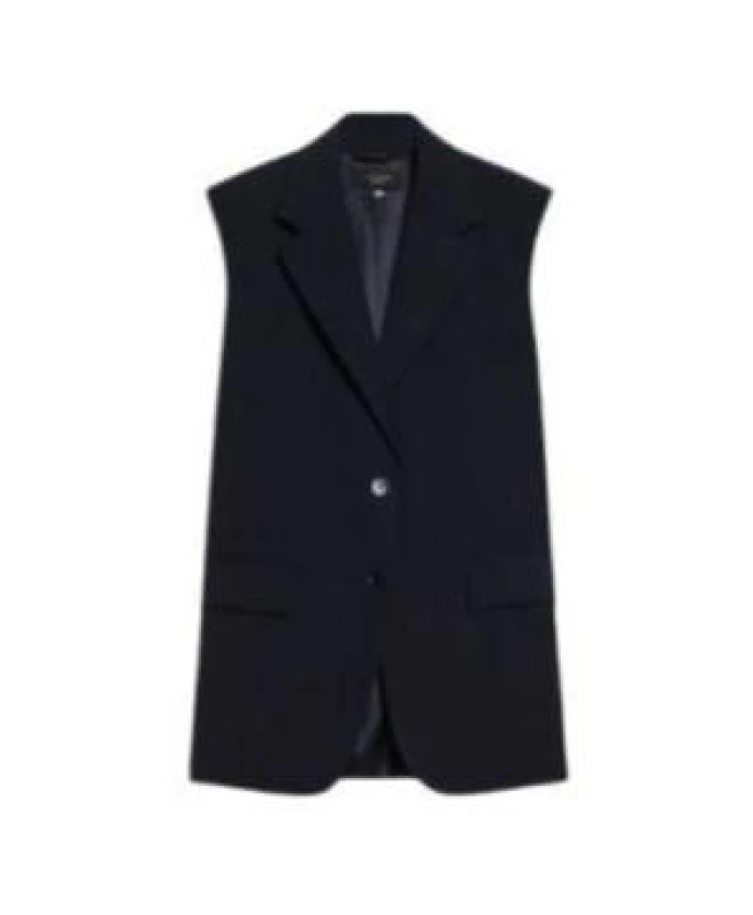 

Шерстяная куртка из эластичной парусины Max Mara Weekend, синий