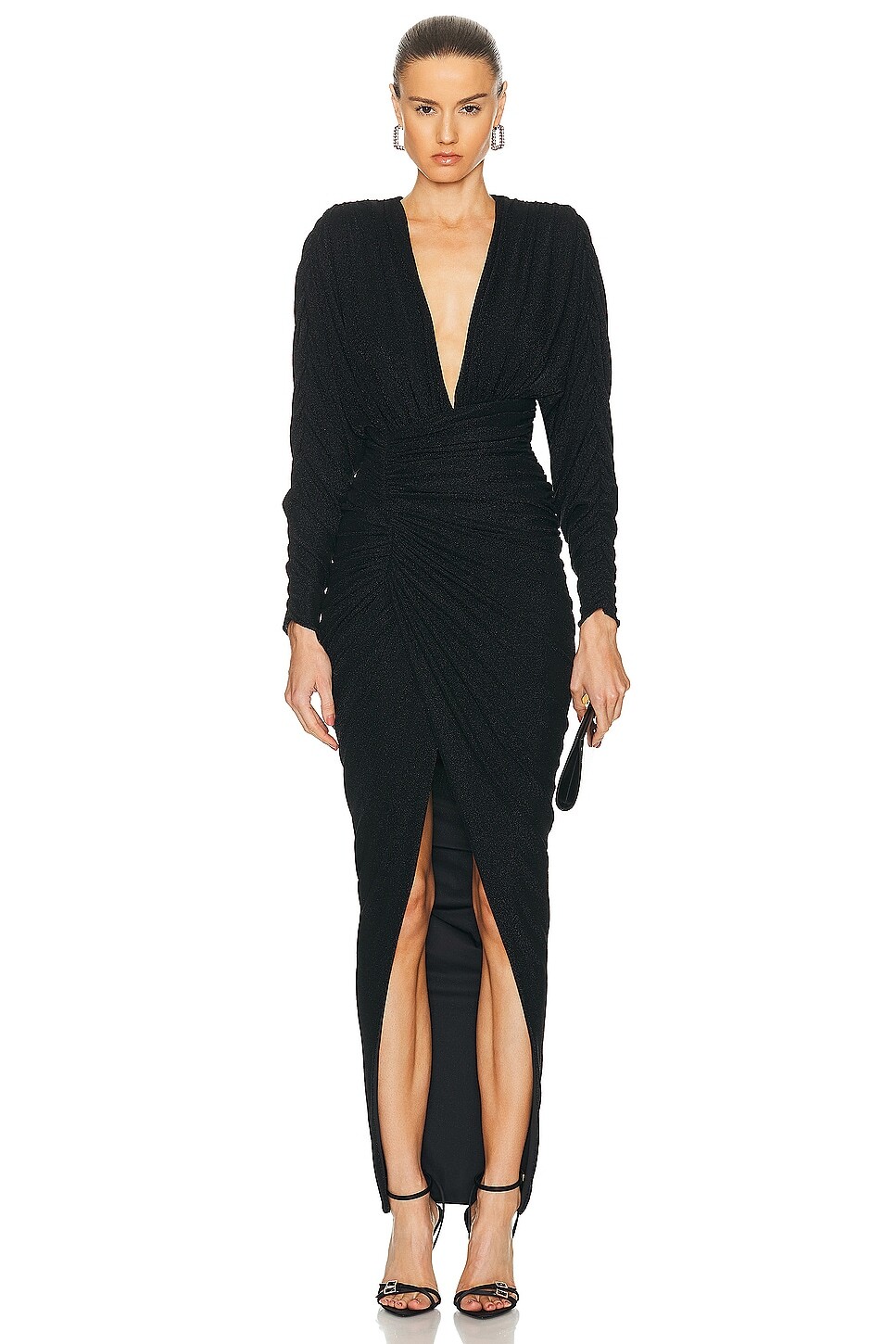 

Длинное платье Alexandre Vauthier, черный