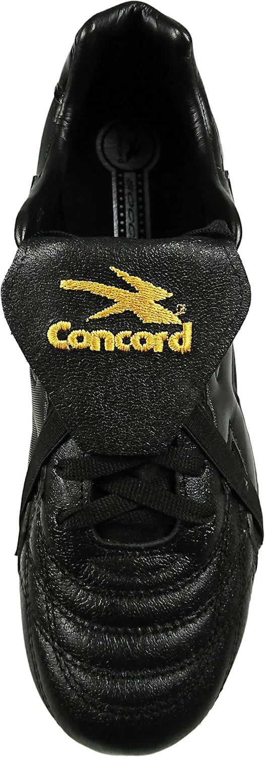 Футбольные бутсы Concord Style S160XG из натуральной кожи, черные, для твердого покрытия Generic — фото 3
