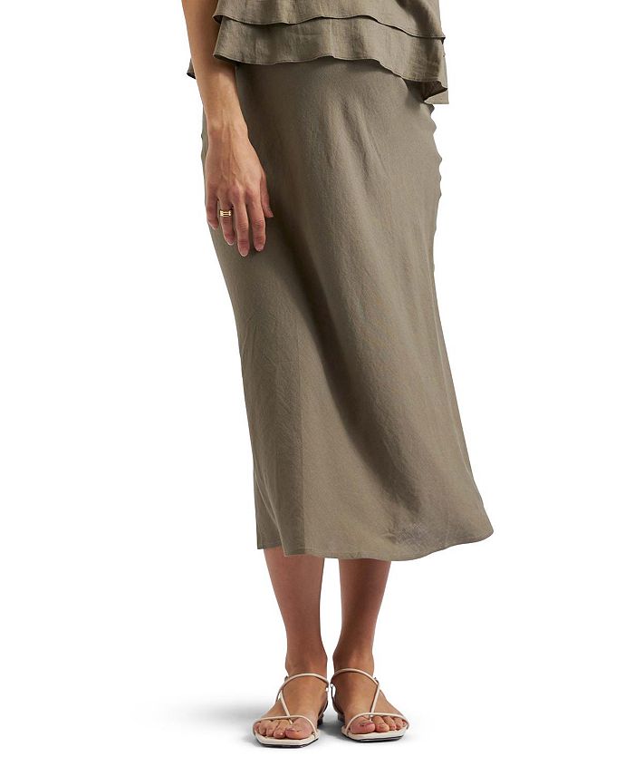 

Юбка из льна Debbie Ripe Maternity, зеленый