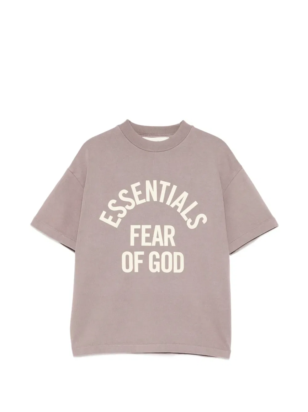 Футболка с круглым вырезом и принтом логотипа Fear Of God Essentials Kids, фиолетовый