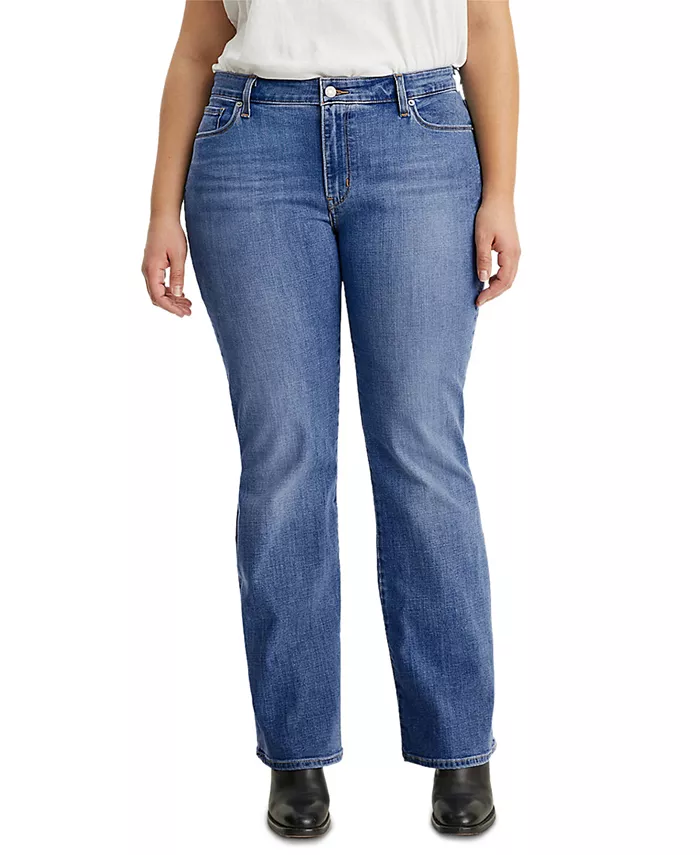 

Модные джинсы с расклешенными штанинами 415 Classic Bootcut для полных женщин Levi's, синий