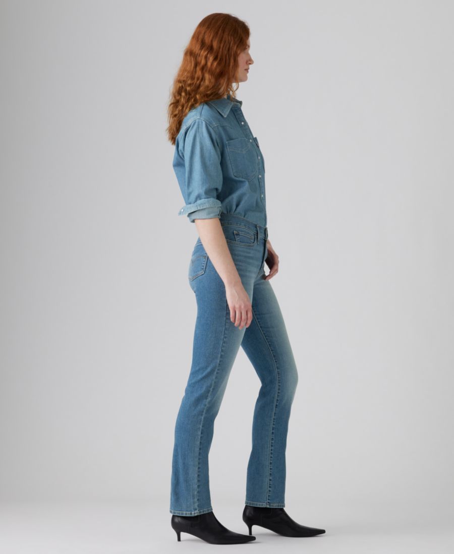 Женские джинсы прямого кроя 314 с завышенной талией Levi's, Eternal Indigo Mid — фото 4