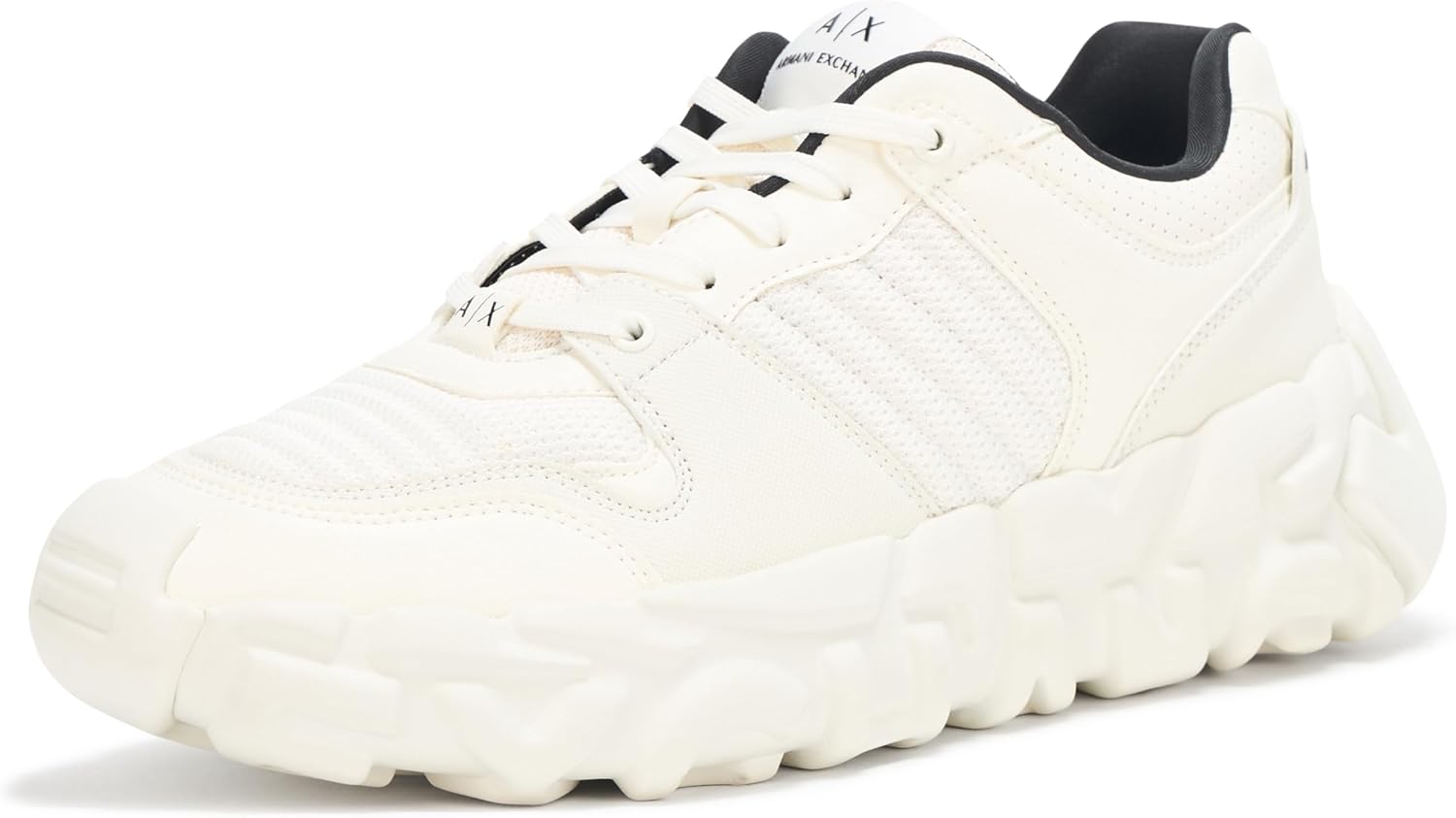 

Мужские кроссовки Armani Exchange с массивной подошвой Stone, слоновая кость