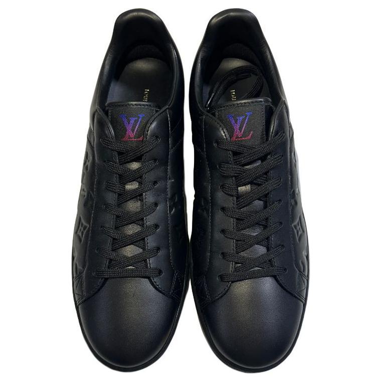 LOUIS VUITTON Люксембург лоу топ скейтборд обувь мужские black — фото 4