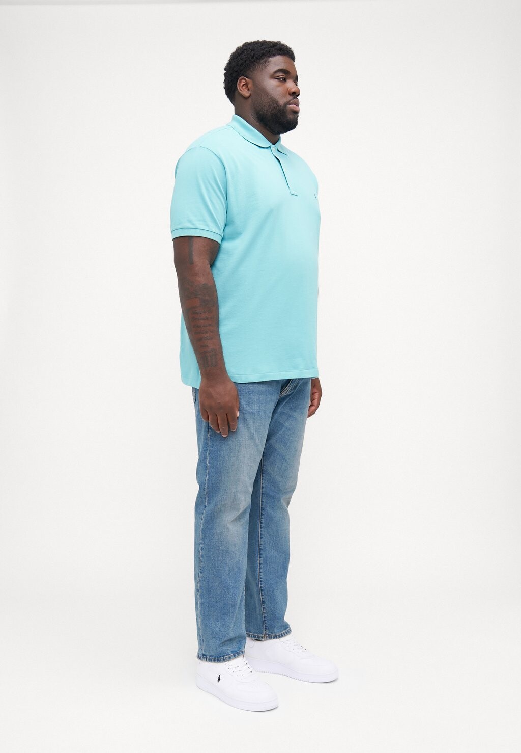 

Рубашка поло SHORT SLEEVE Polo Ralph Lauren Big & Tall, бирюзовый