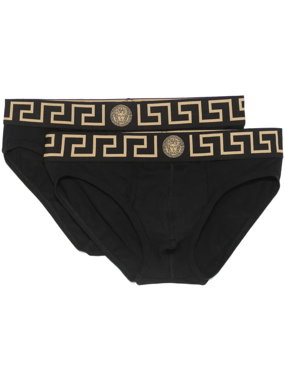 

Комплект из двух боксеров с декором Greca VERSACE, черный