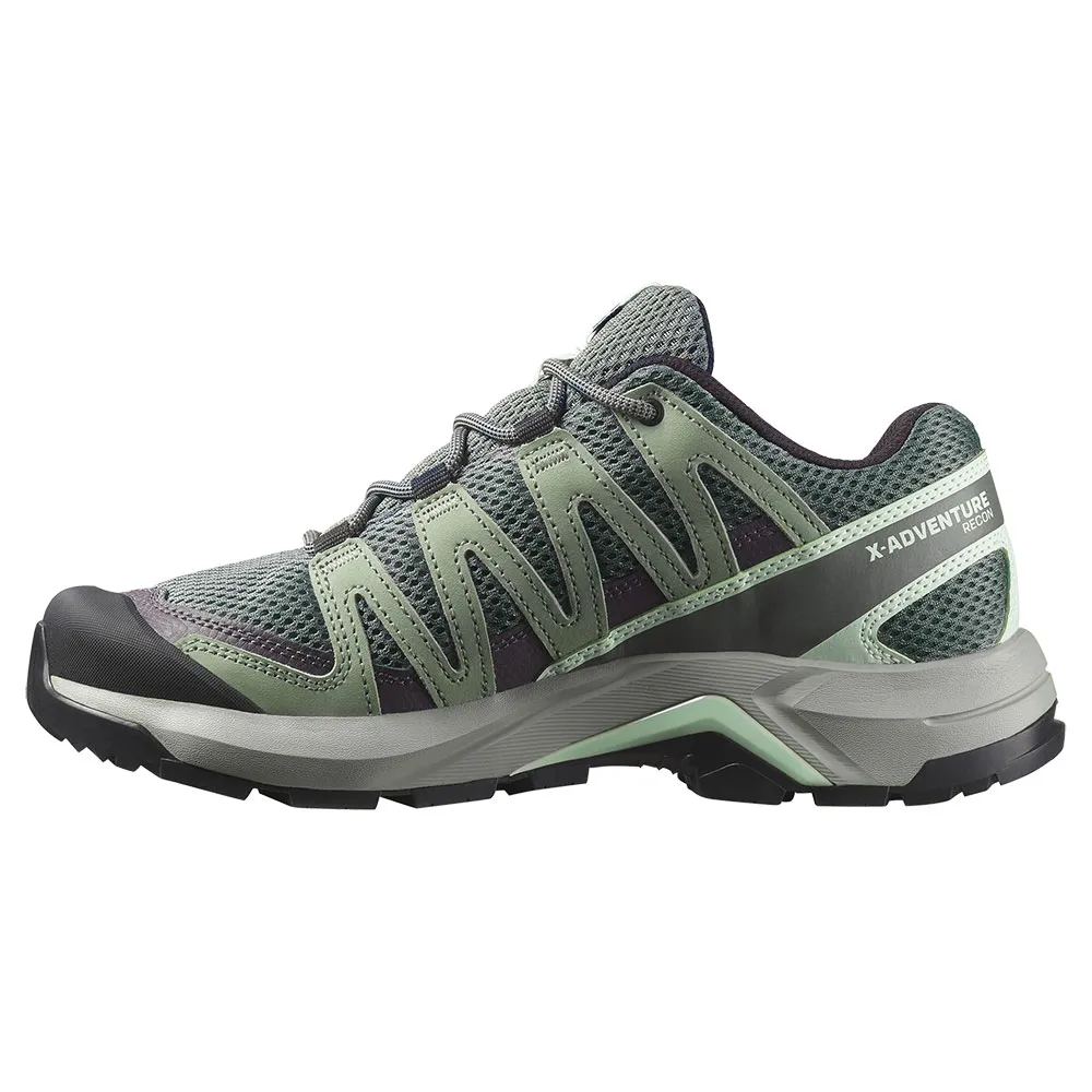 Походные ботинки женские Salomon X-Adventure Recon сетчатые, зеленый — фото 3