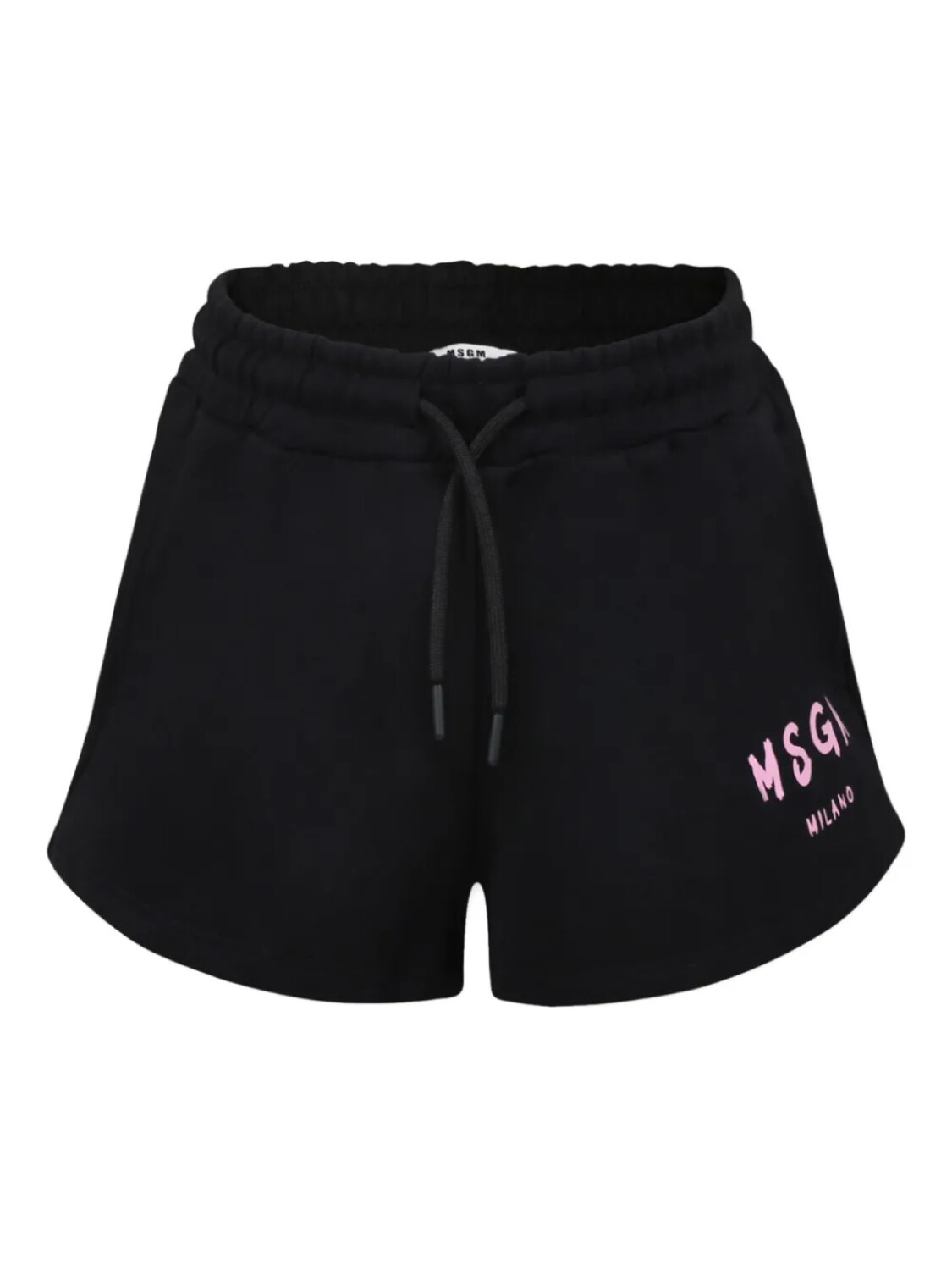 

Детские хлопковые шорты с логотипом MSGM MSGM Kids, черный