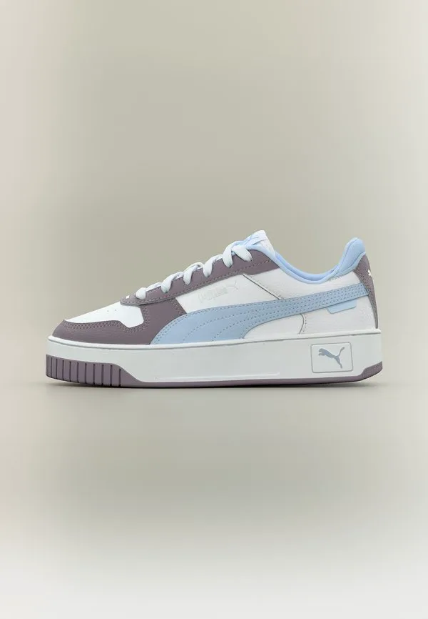 Кроссовки унисекс carina street jr Puma, White/Haute Tropic/Plum Jam