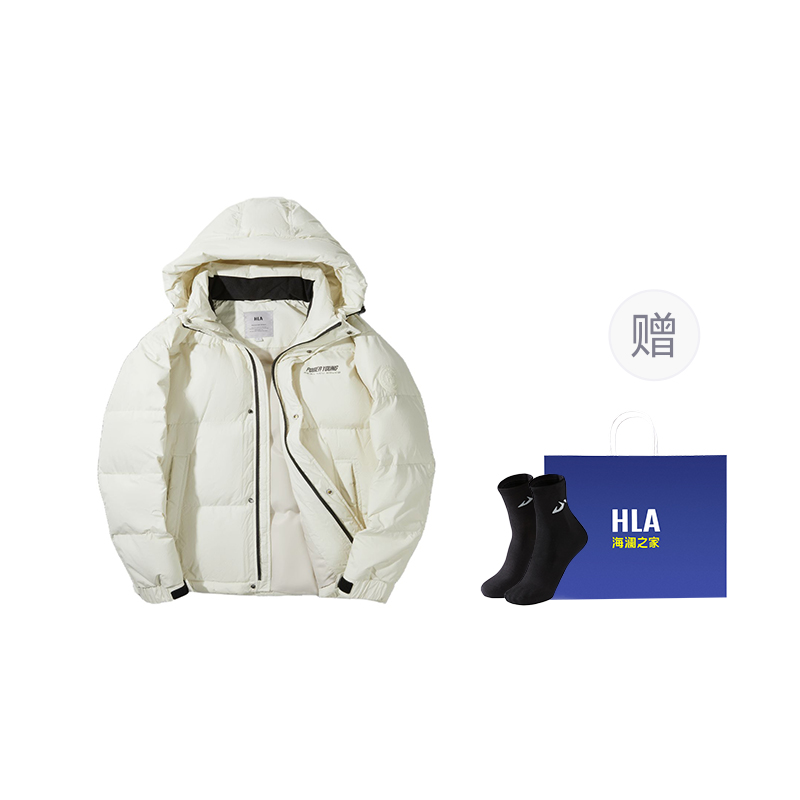 

HLA Пуховик Power Young Series унисекс, Ecru 42 (Socks Combo)