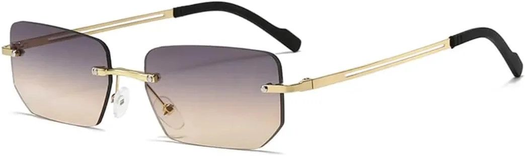 

Солнцезащитные очки с защитой UV400 | Металлические петли, цветные линзы | Для женщин и мужчин, для занятий спортом на открытом воздухе и вождения DSVIGF, Gray Tea