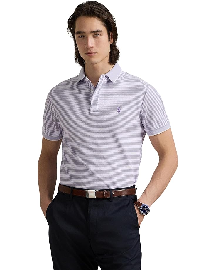 

Поло Polo Ralph Lauren Classic Stretch Oxford Mesh Polo Shirt, цвет Sky Lavender/White