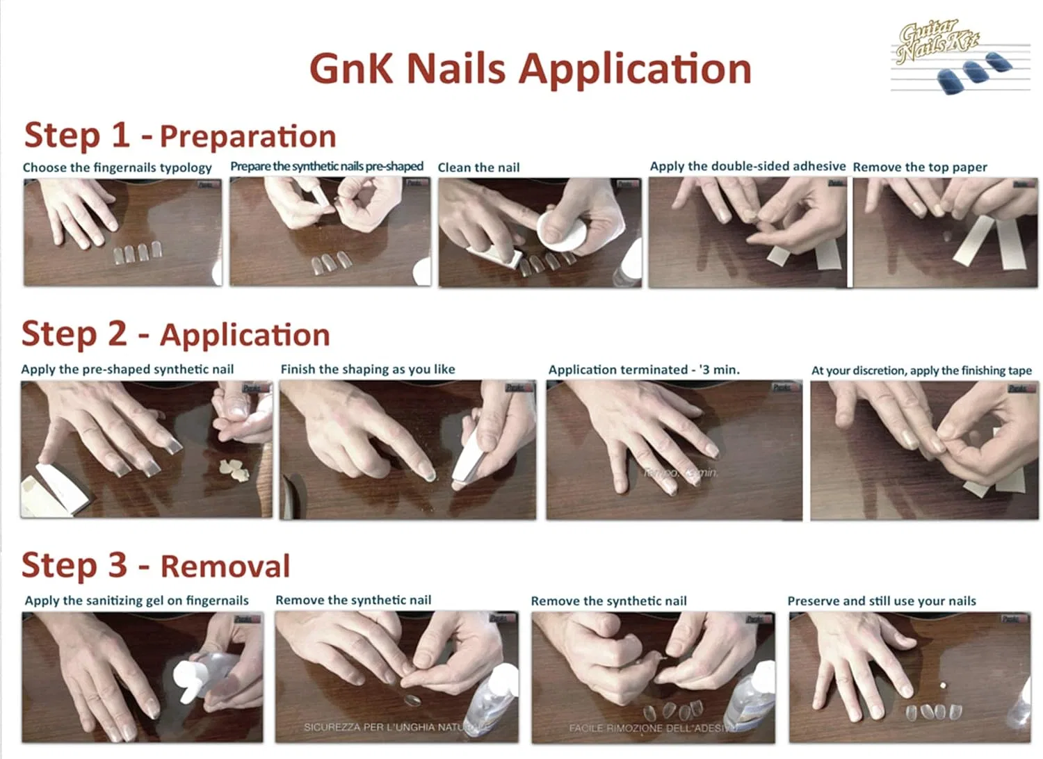 Сменные накладные ногти для гитары Guitar Nails Refill Soft (3) Small Gnk — фото 3
