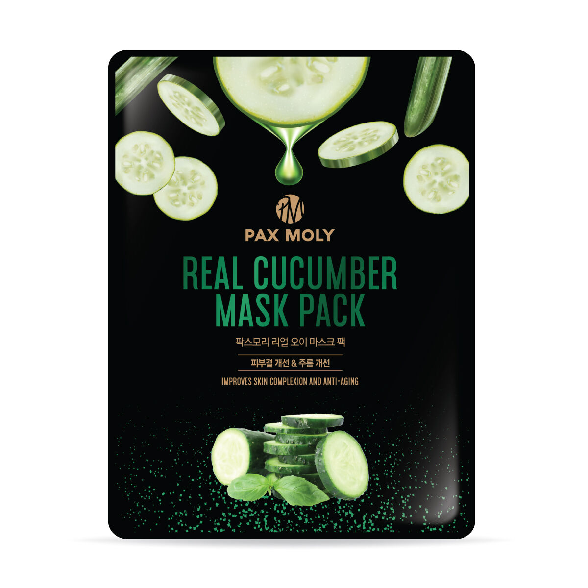 

Набор: увлажняющая тканевая маска Pax Moly Real Cucumber, 10x25 мл