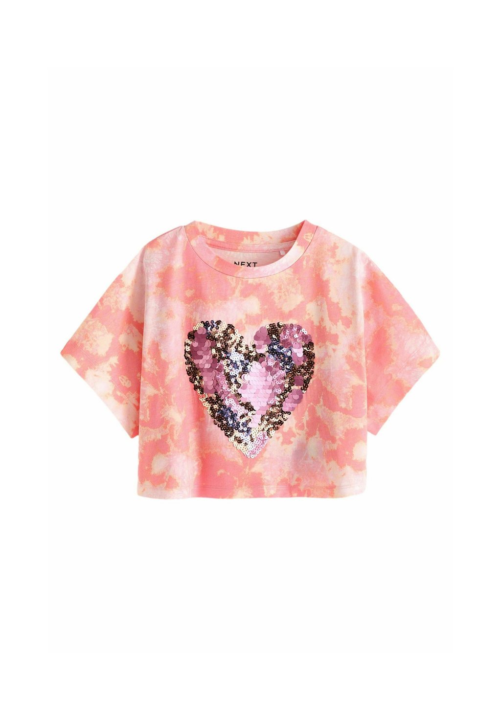 

Футболка SEQUIN HEART, REGULAR FIT Next, розовый