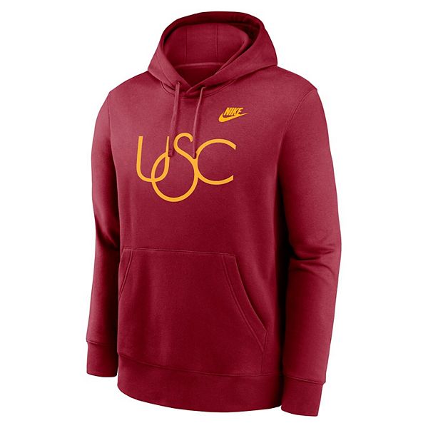 Толстовка с капюшоном мужская cardinal usc trojans legacy logo club fleece Nike — фото 3