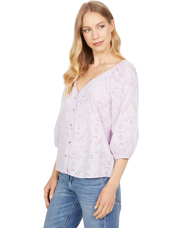 

Топ Sanctuary Modern Button Front Top, цвет Lavender Ice