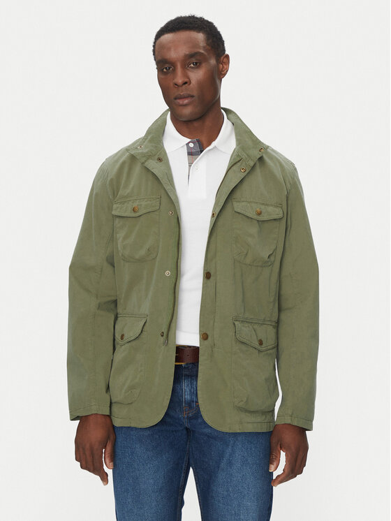 

Переходная куртка приталенный крой Ogston MCA1039OL11 Barbour, зеленый