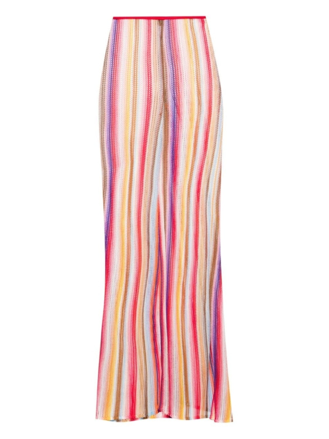

Missoni расклешенные брюки в технике кроше, красный