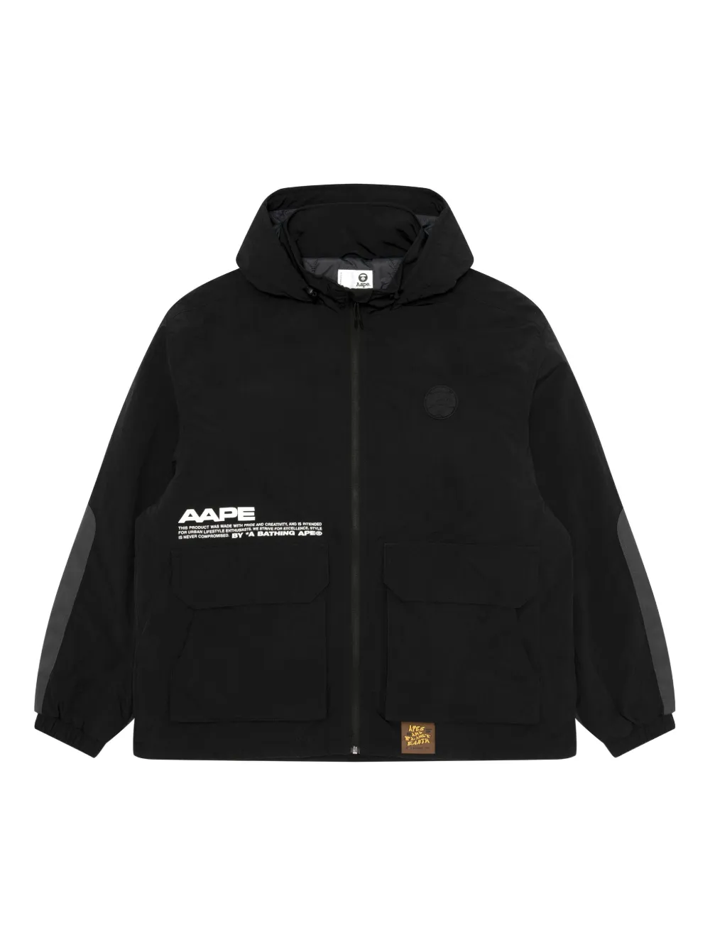 

Куртка с контрастными вставками AAPE BY *A BATHING APE, черный