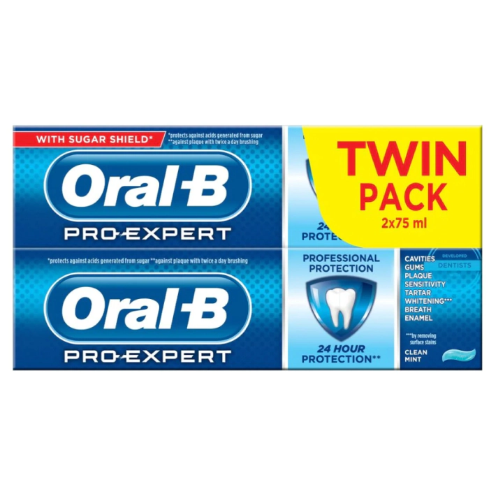 

Зубная паста pasta de dientes pro expert professional protection Oral-B, объем 2 x 75 мл