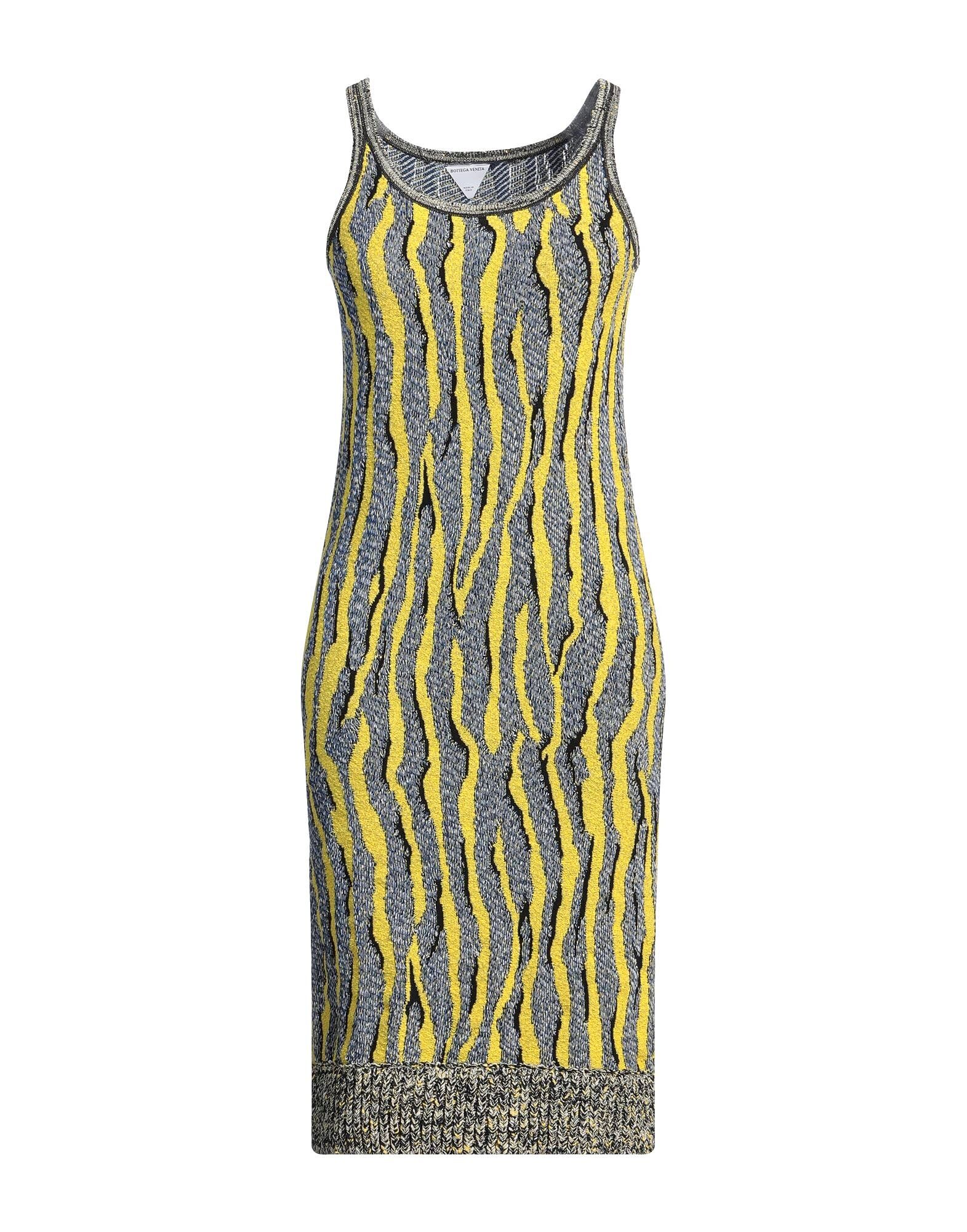 

Платье миди Bottega Veneta, желтый
