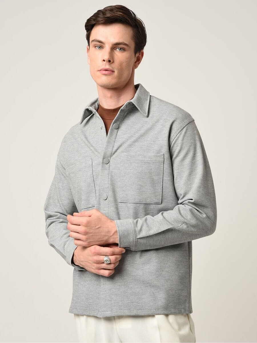 

Повседневная рубашка Antioch Regular fit Button Up Shirt, светло-серый