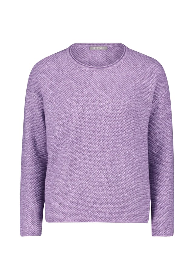 

Вязаный свитер с круглым вырезом Betty & Co, цвет pastel crocus melange