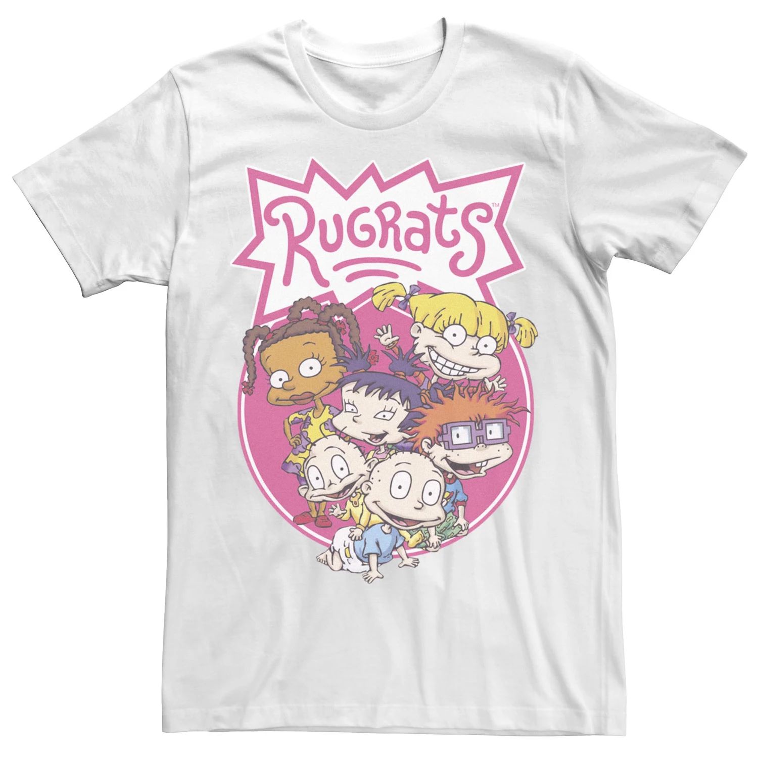 

Мужская футболка с логотипом Rugrats Circle Group Licensed Character