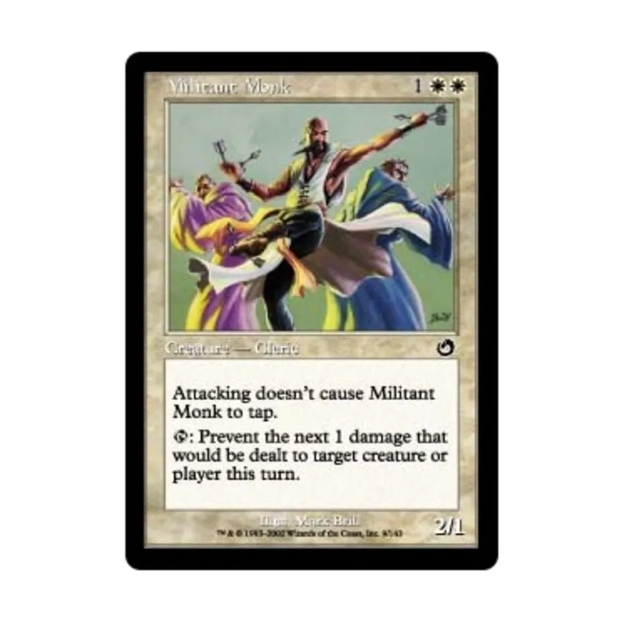 

CCG Воинственный монах (клавиша C), MTG - Torment