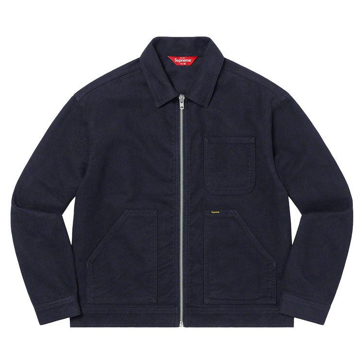 

Куртка Supreme Moleskin Work Jacket 'Navy', синий