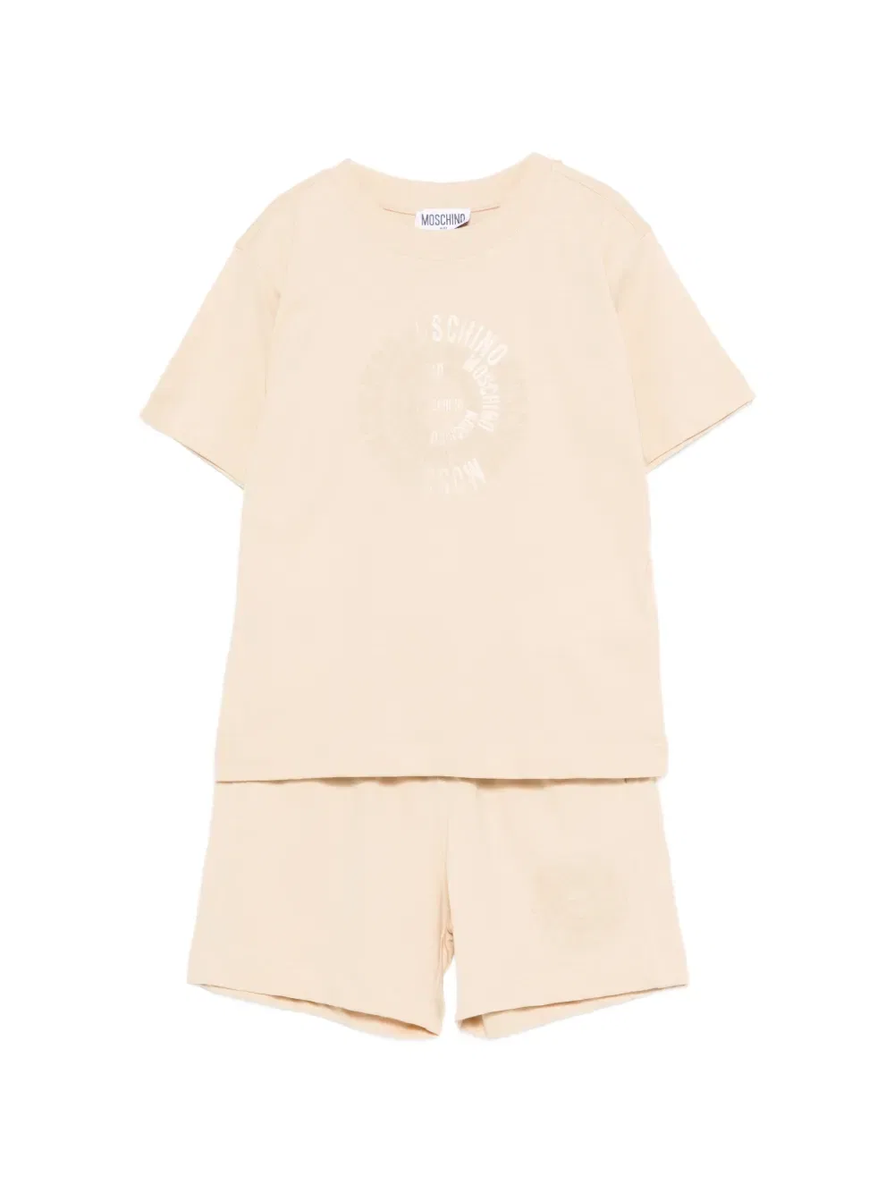 Комплект шорт с логотипом Moschino Kids, нейтральный