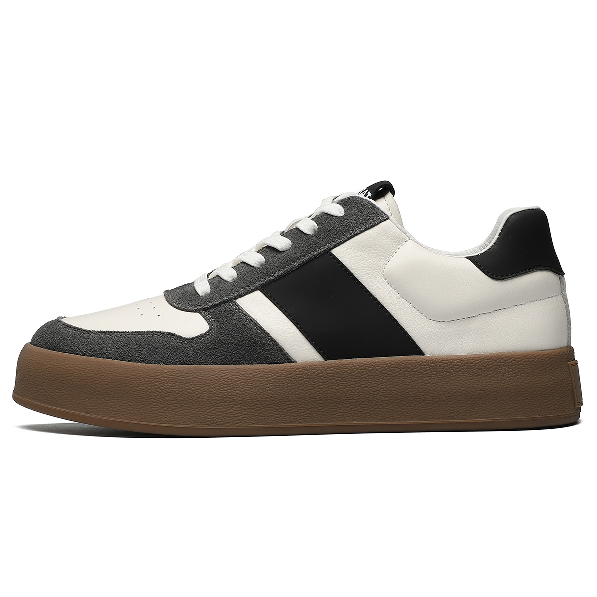 

ST&SAT Низкие скейтерские кроссовки мужские бело-серые, цвет White Gray