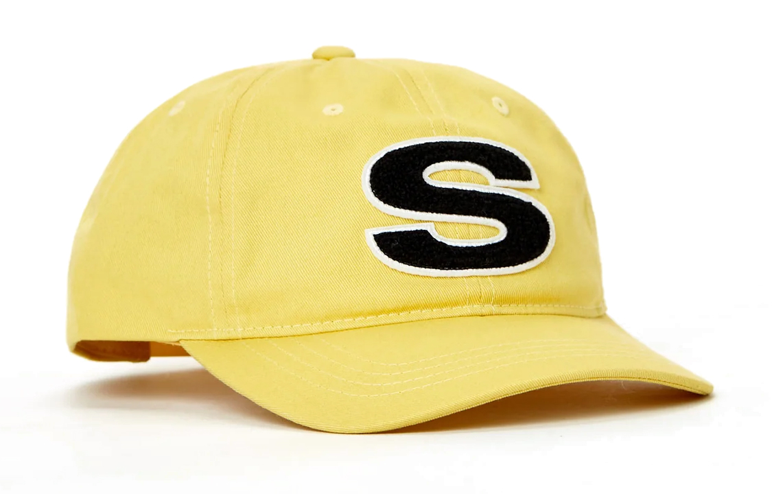 

Stussy Шапка с низким профилем из шенилла, Yellow