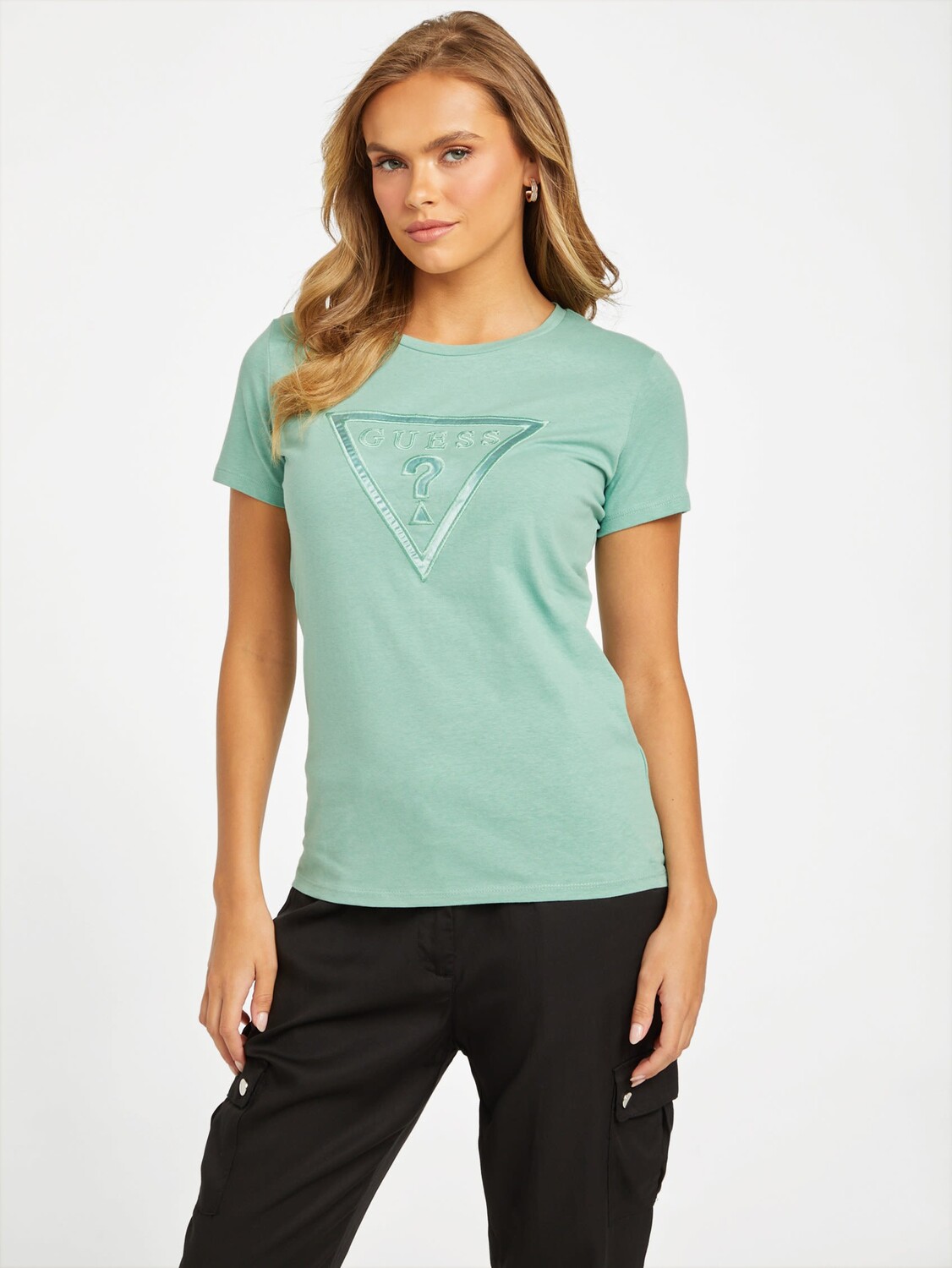 

Футболка Eco Mellie с круглым вырезом Guess Factory, цвет Dewdrop
