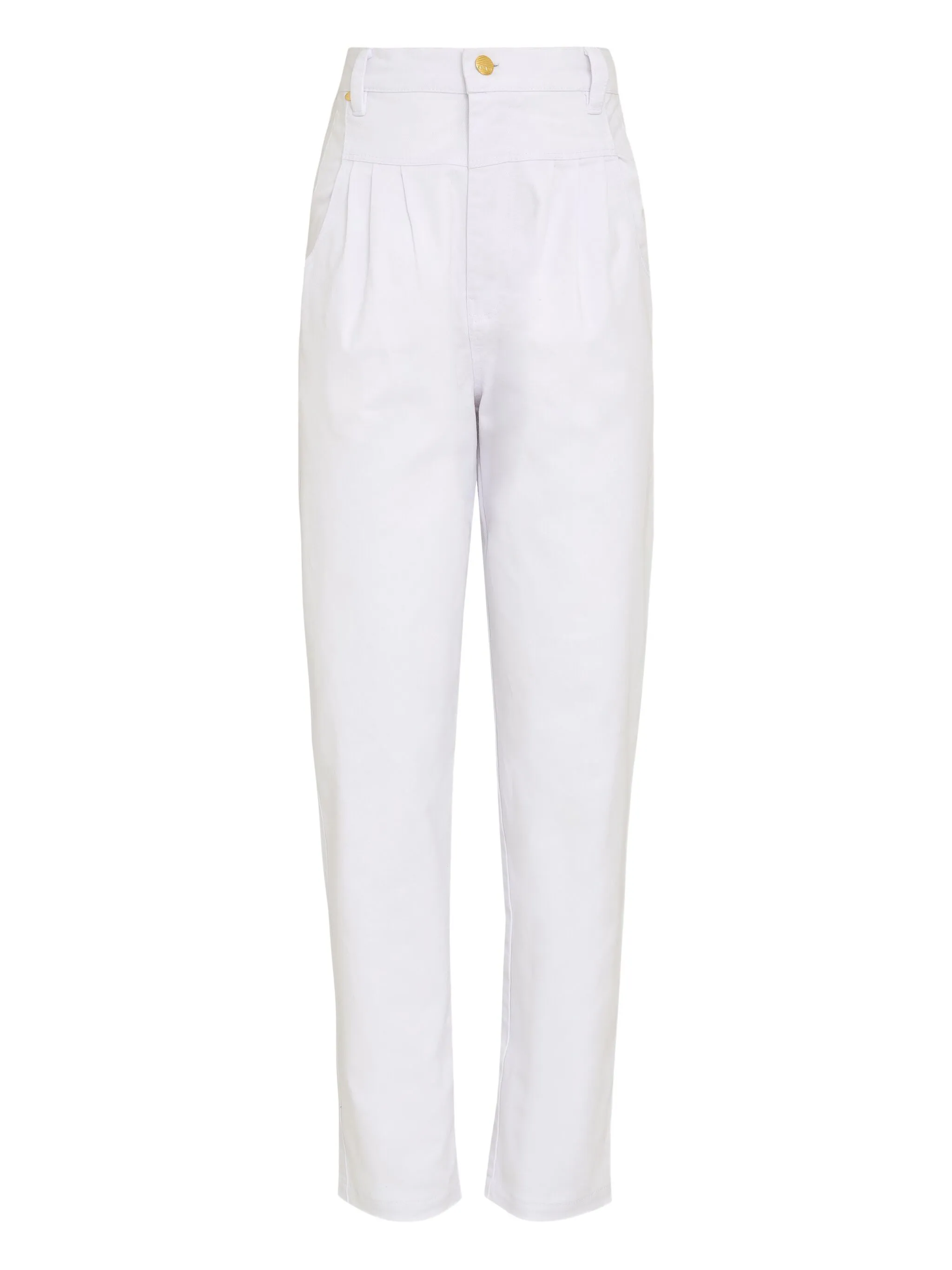 

Брюки прямого кроя со складками Amapô, белый