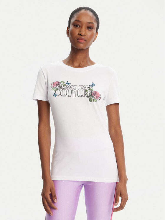 

Футболка regular fit 79HAHB00 CJB01 Versace Jeans Couture, белый