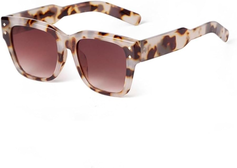 

Солнцезащитные очки для женщин и мужчин UV400, янтарный градиент, заклепки, леопардовый принт, для занятий спортом на открытом воздухе, бега и верховой езды Generic, C6- Amber-red