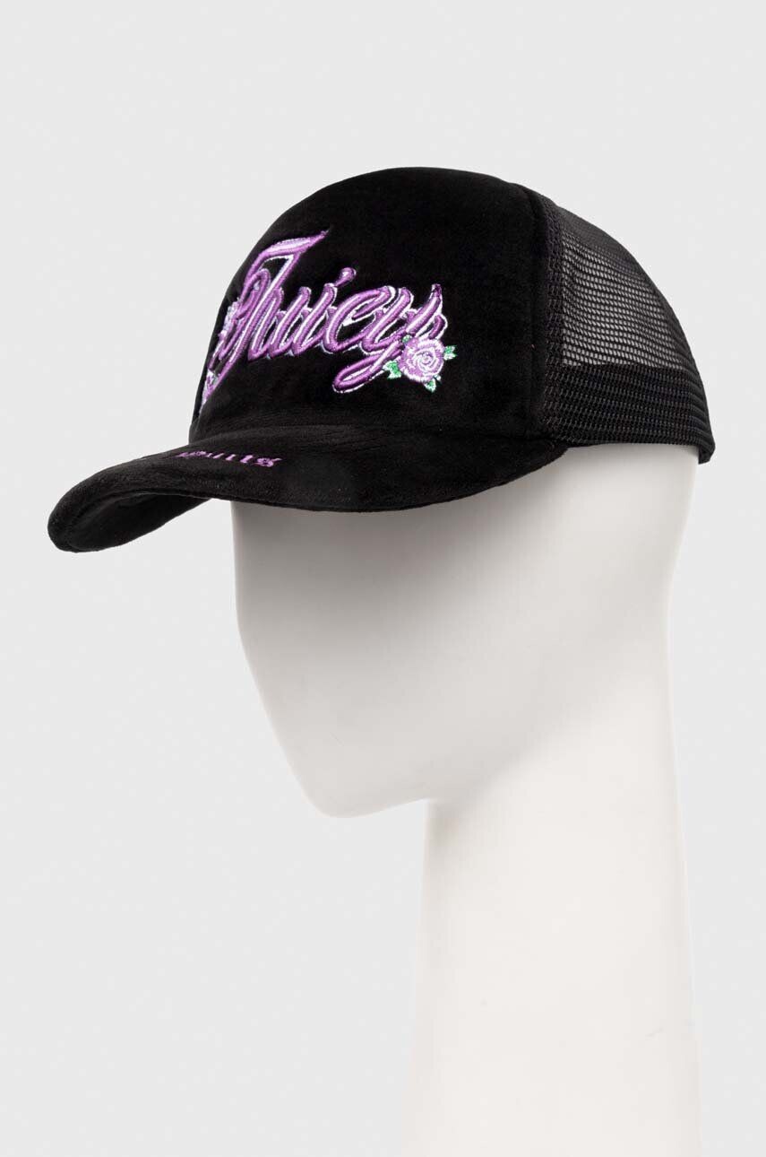 

Бейсбольная кепка ROSE & THORN TRUCKER CAP Juicy Couture, черный