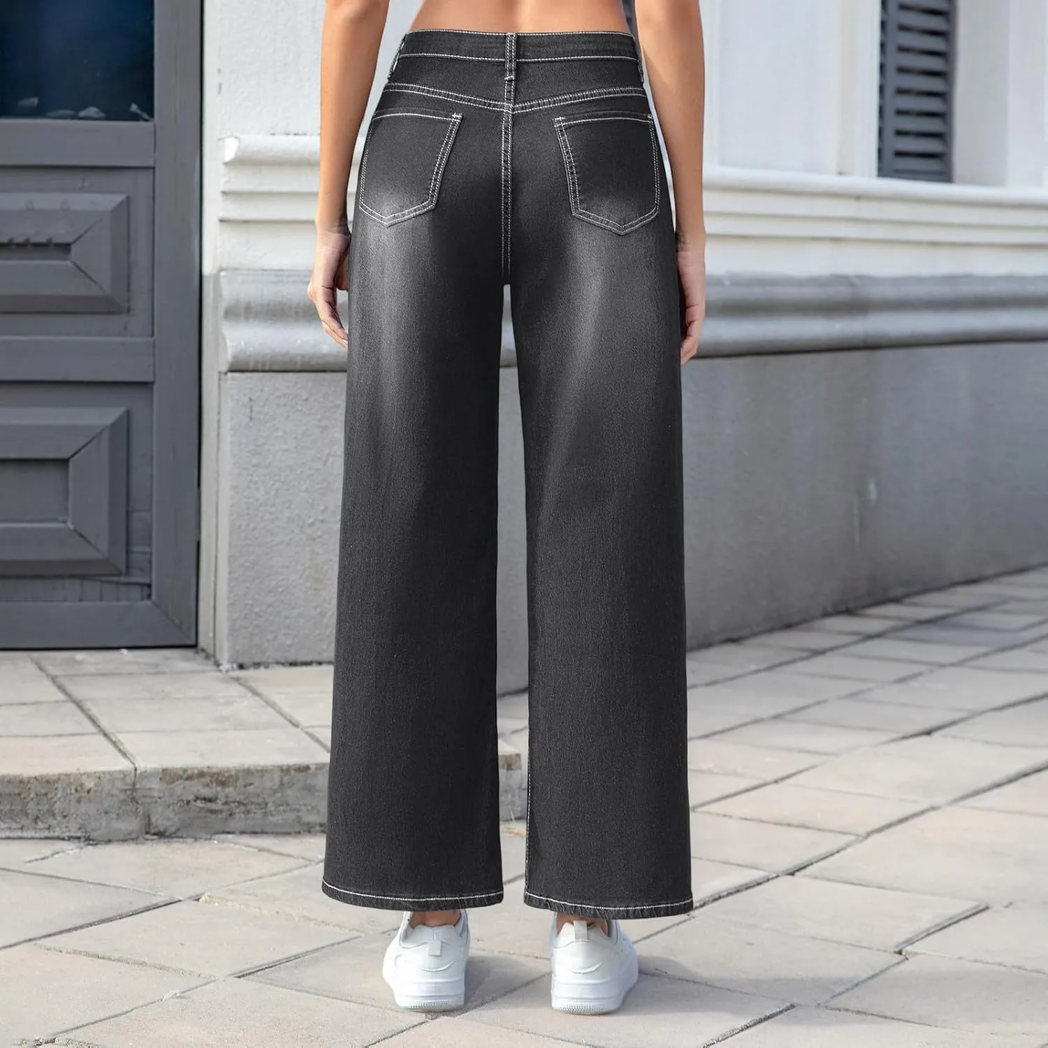 Женские джинсы Wide Leg High Waisted с эффектом контроля живота — фото 3