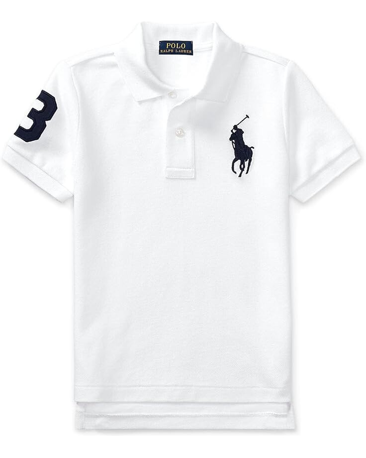 

Поло Polo Ralph Lauren Kids Big Pony Cotton Mesh Polo Shirt, белый