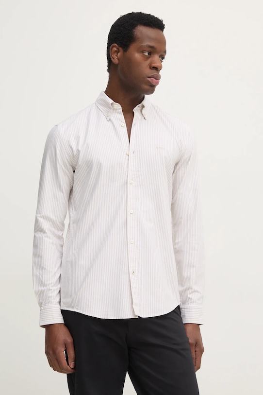 

Хлопковая рубашка Boss, белый