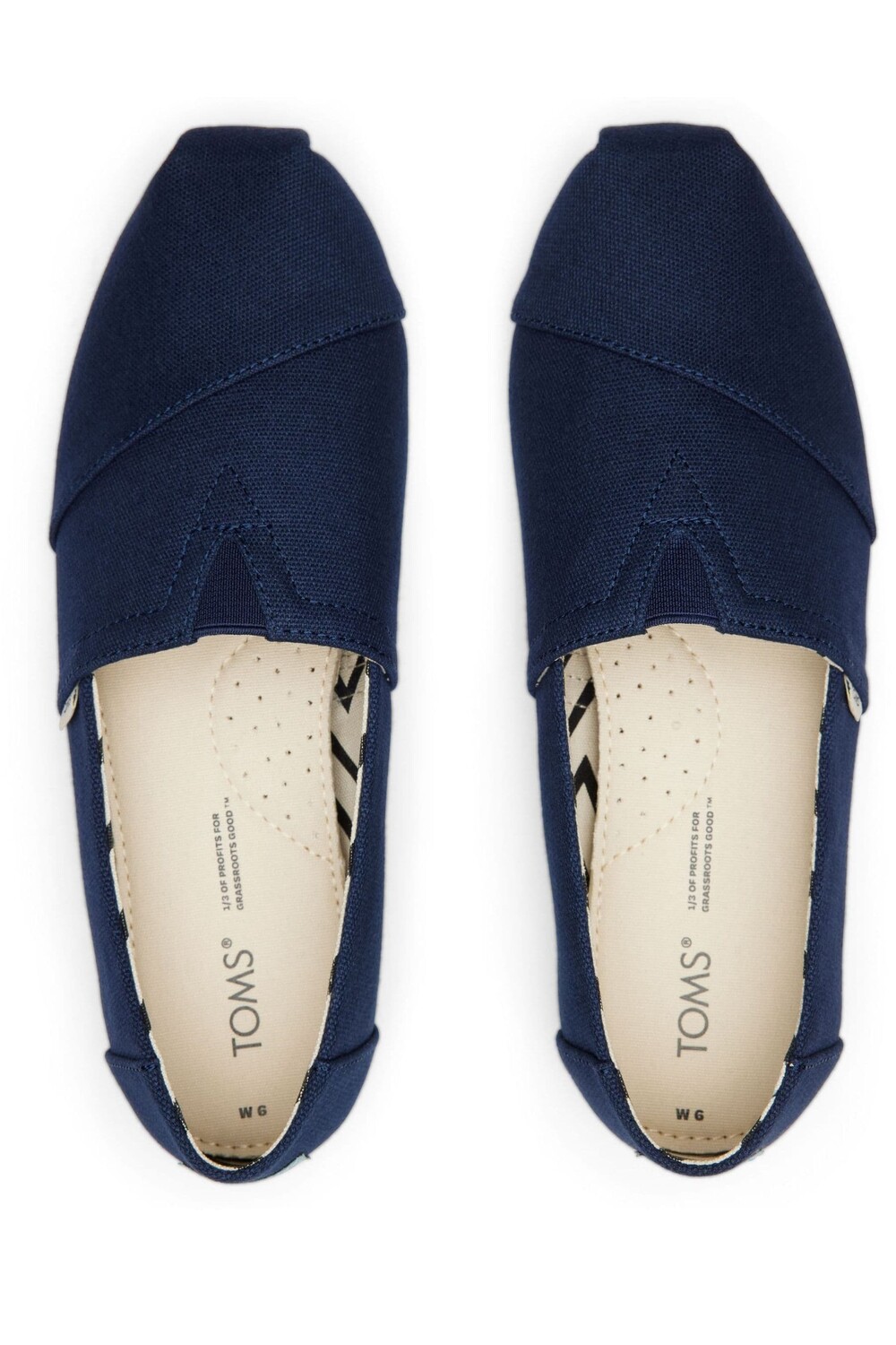 Веганская обувь Alpargata из хлопкового холста Toms, синий — фото 3